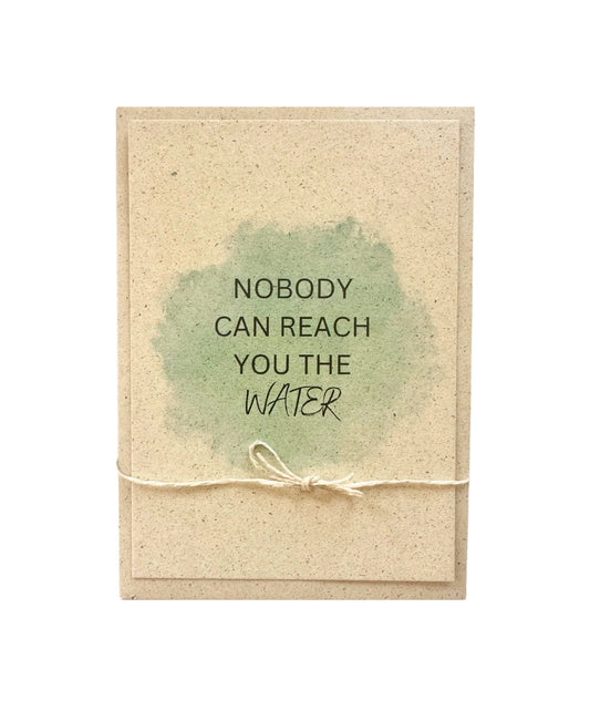 Lustige Graspapierkarte (A6) – Nachhaltige Spaßkarte für Lehrer & Kollegen