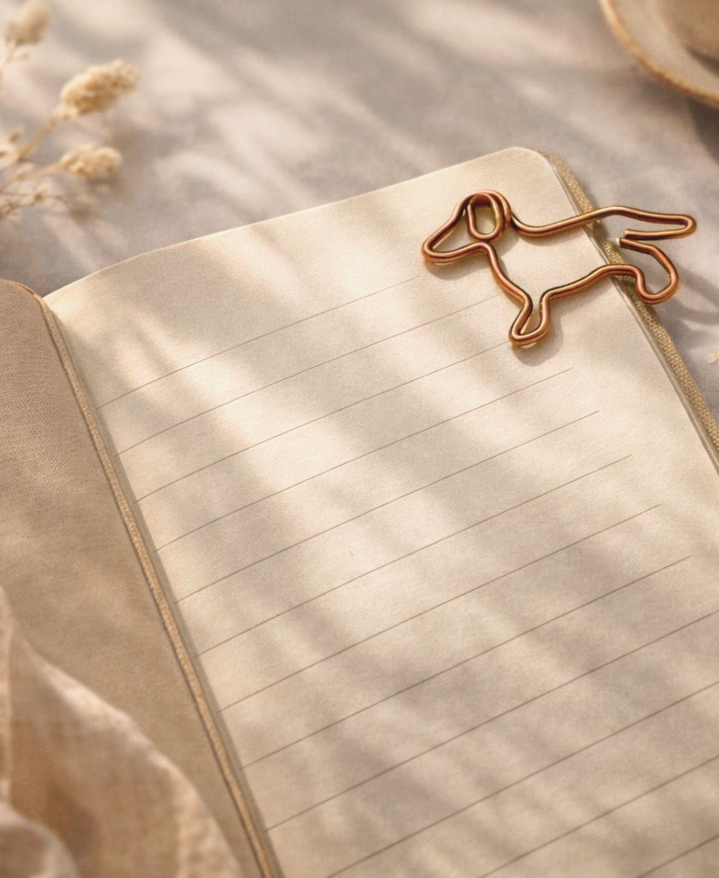 Dackel Büroklammern – kupfer/bronze – Set 5/10/20 Stück | Hund Paperclips