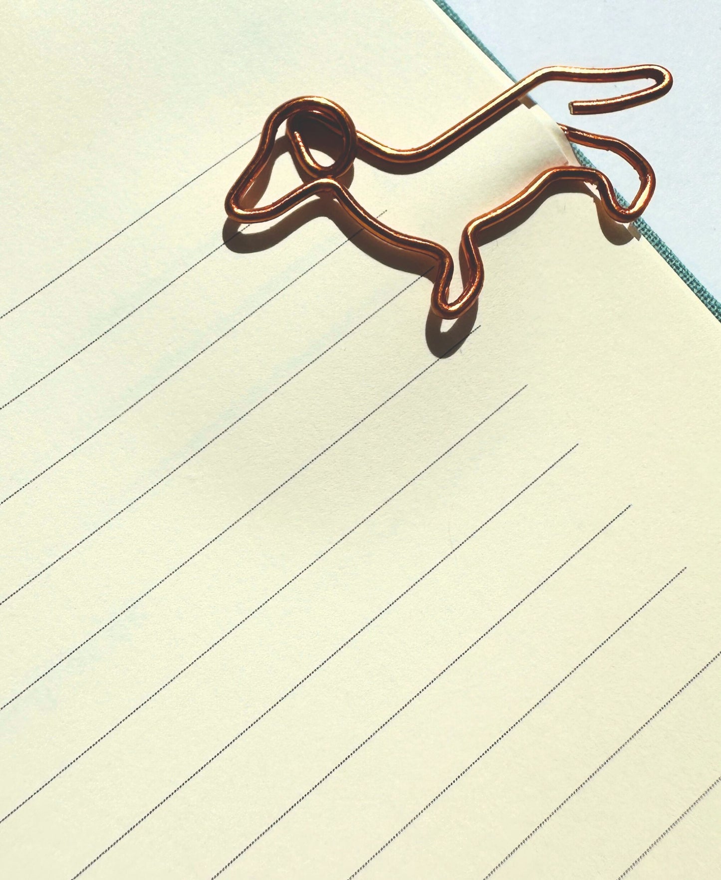 Dackel Büroklammern – kupfer/bronze – Set 5/10/20 Stück | Hund Paperclips