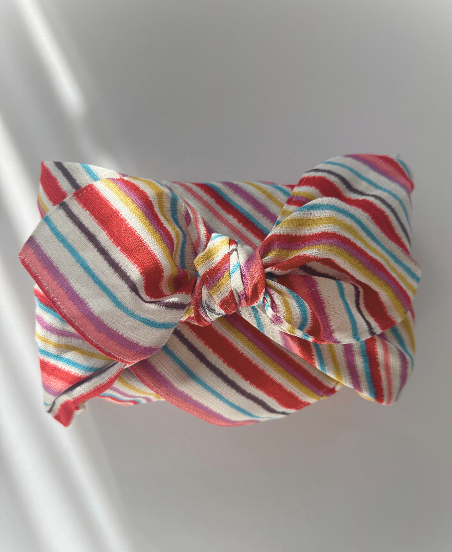 Furoshiki-Tuch mit Streifen, nachhaltig verpacken ohne Müll, Geschenkpapier Alternative, Furoshiki kaufen 