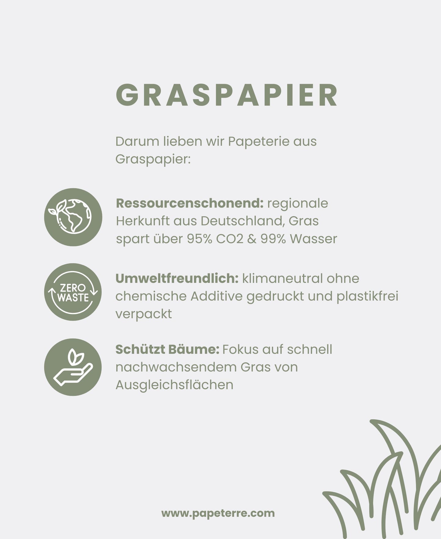 Vorteile Graspapier Karten