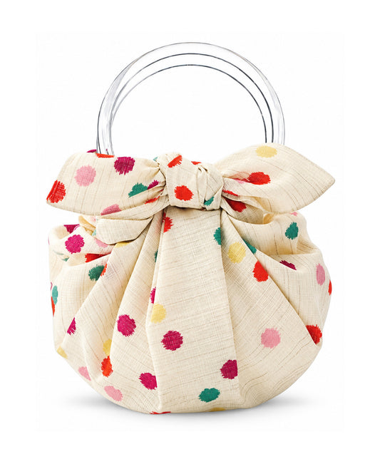 Furoshiki Tasche mit Taschenringen – Fine Dots