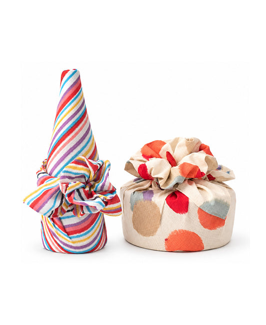 Furoshiki 2er Set – nachhaltige Geschenkverpackung aus Stoff
