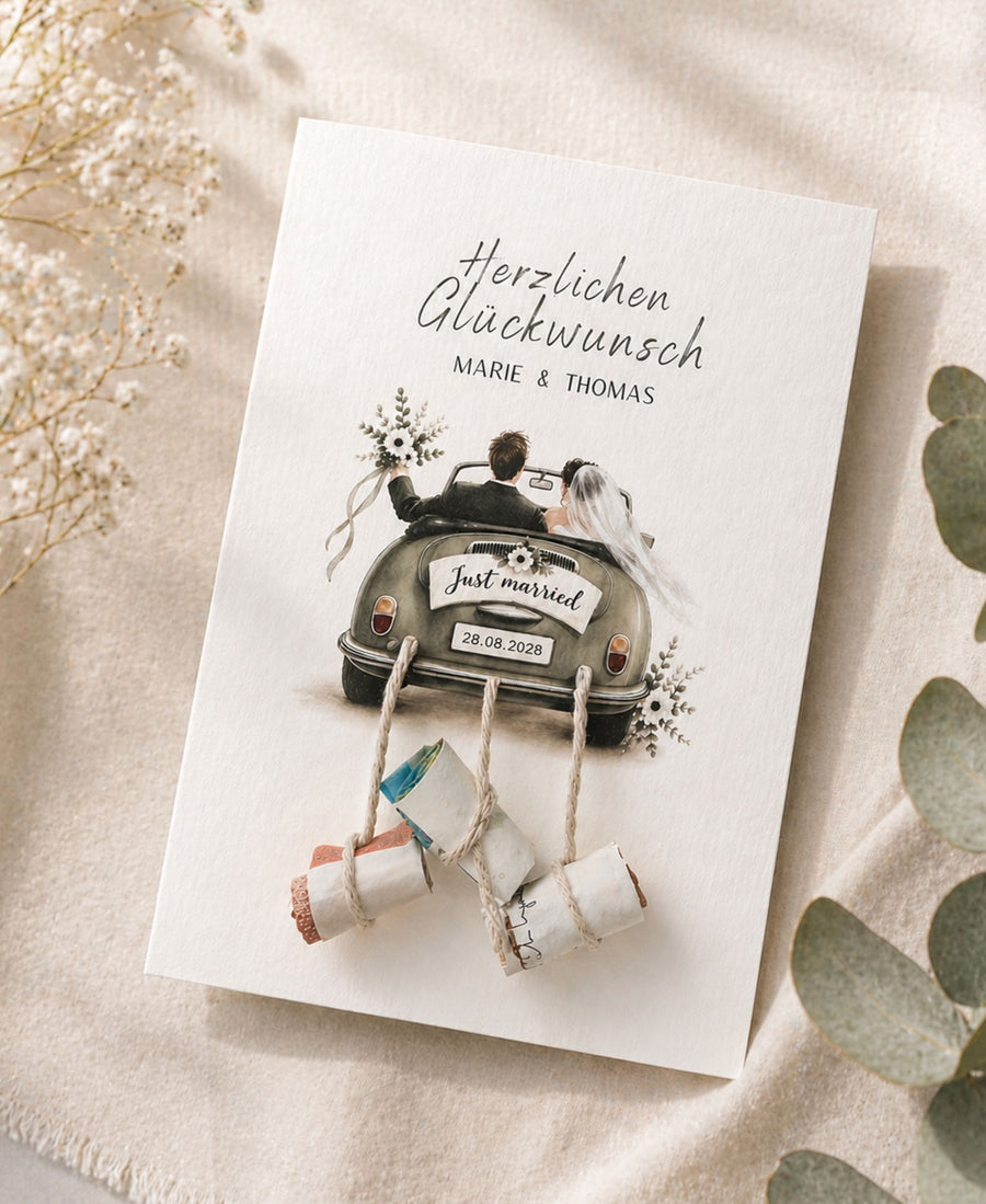 Hochzeitskarte Geldgeschenk