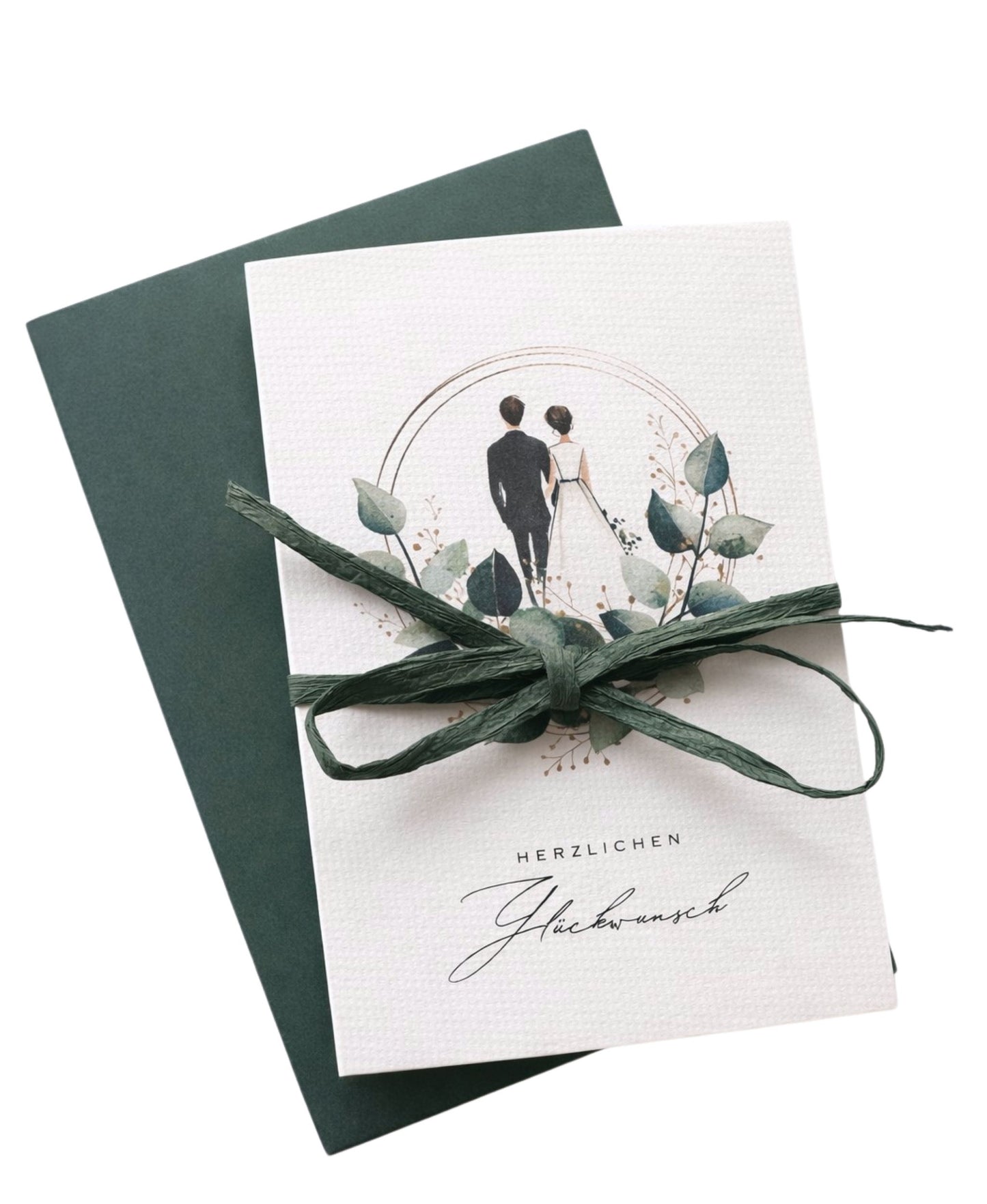 Hochzeitskarte herzlichen Glueckwunsch A6