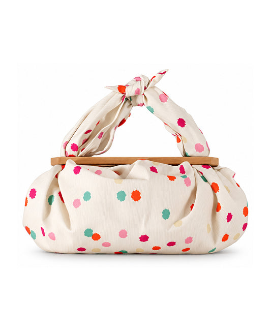 Furoshiki-Tasche mit Holzgriffen Patchin